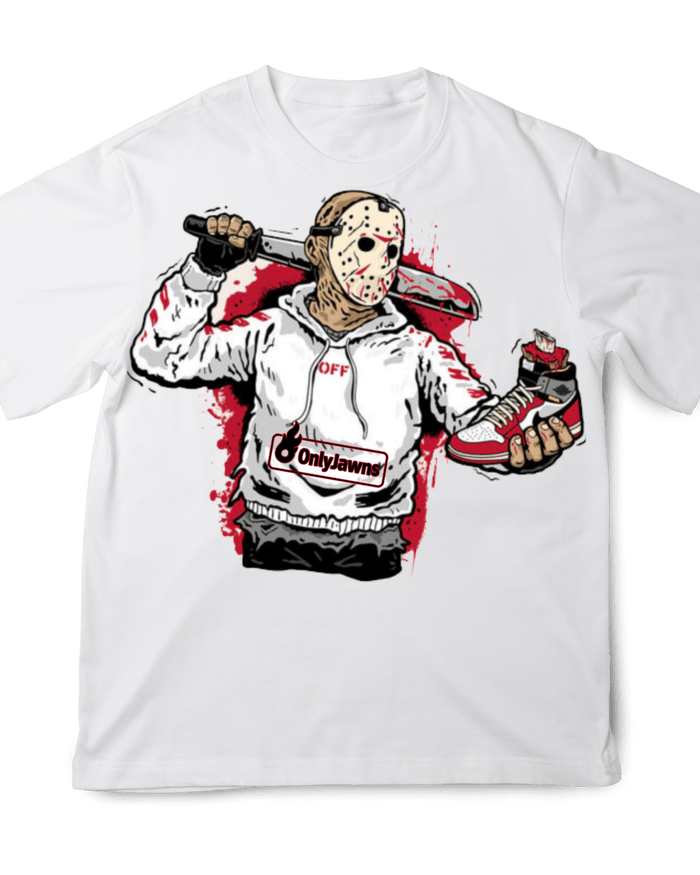 Jordan 1 Union - Jason Killer - Original Jawns - White T-Shirt - T-Shirt - Jawns on Fire Sneakers & Shoes