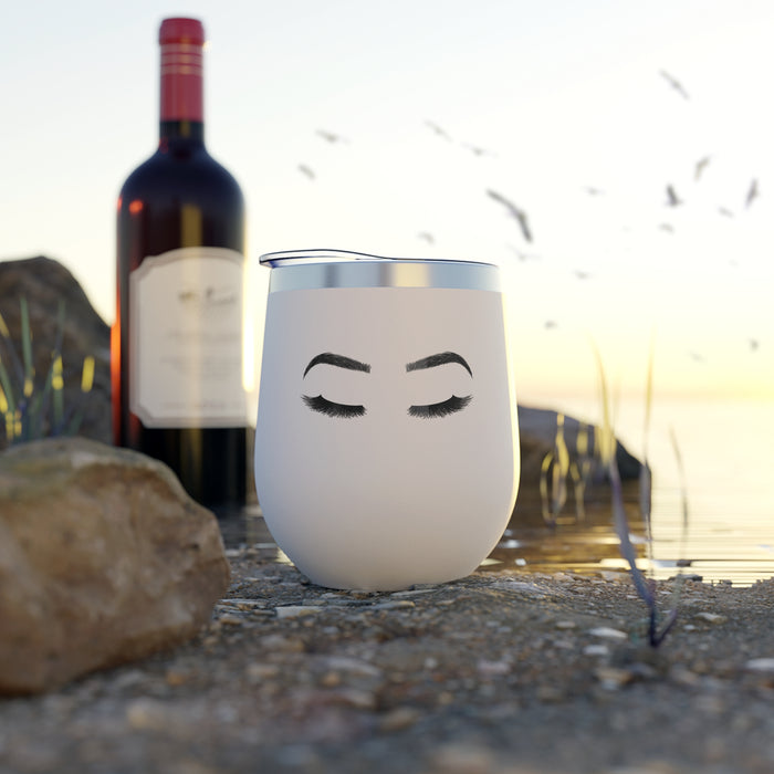 12oz Insulated Wine Tumbler — Lashes & Brows