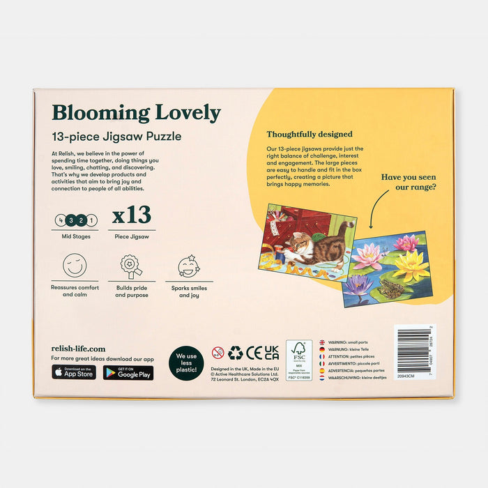 13-Piece Jigsaw Puzzle Blooming Lovely