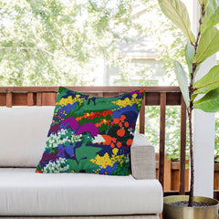 83 Oranges A Beautifully Dark Mind Outdoor Throw Pillow