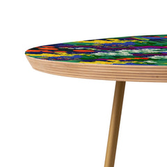 83 Oranges A Beautifully Dark Mind Round Side Table