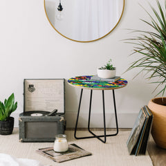 83 Oranges A Beautifully Dark Mind Round Side Table