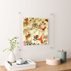 83 Oranges A Sunlit Meadow Floating Acrylic Print
