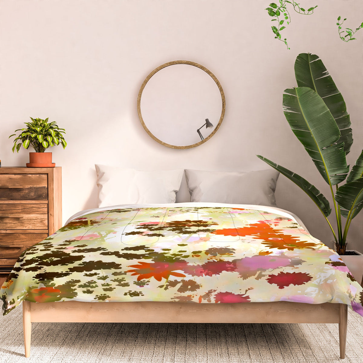 83 Oranges A Sunlit Meadow Comforter