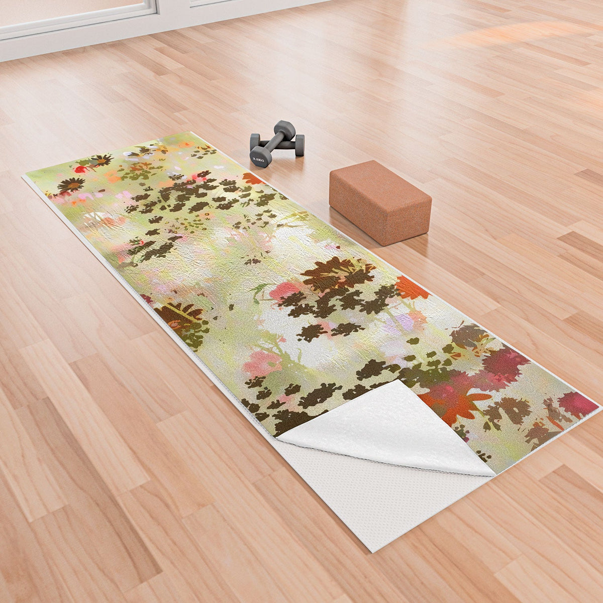 83 Oranges A Sunlit Meadow Yoga Towel