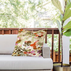 83 Oranges A Sunlit Meadow Outdoor Throw Pillow
