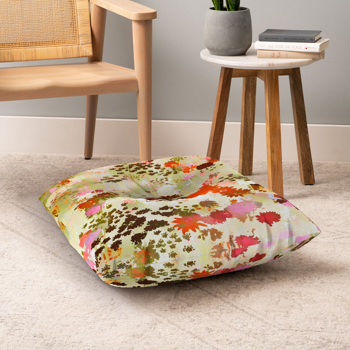 83 Oranges A Sunlit Meadow Floor Pillow Square