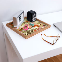 83 Oranges A Sunlit Meadow Square Tray