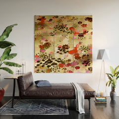 83 Oranges A Sunlit Meadow Wood Wall Mural