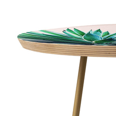 83 Oranges Agave Love Round Side Table