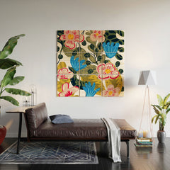 83 Oranges Aksa Wood Wall Mural