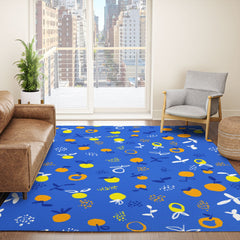 83 Oranges Always Summer In Good Company Area Rug
