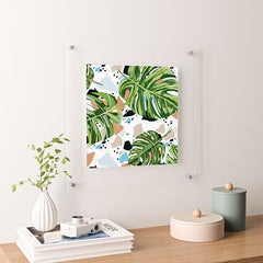 83 Oranges And I Find Missing Pieces Floating Acrylic Print