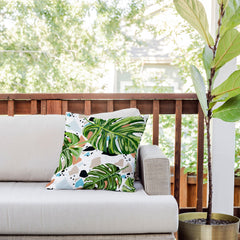 83 Oranges And I Find Missing Pieces Outdoor Throw Pillow