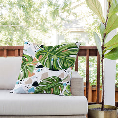 83 Oranges And I Find Missing Pieces Outdoor Throw Pillow