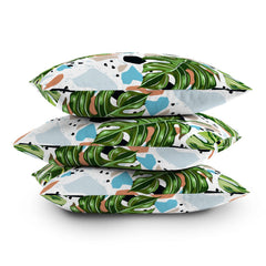 83 Oranges And I Find Missing Pieces Outdoor Throw Pillow