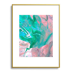 83 Oranges Another Worldly Metal Framed Art Print