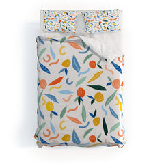 83 Oranges Art Is To Give Life A Shape Duvet Cover