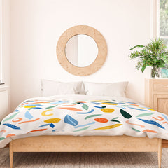83 Oranges Art Is To Give Life A Shape Duvet Cover
