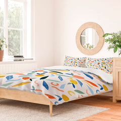 83 Oranges Art Is To Give Life A Shape Duvet Cover