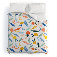 83 Oranges Art Is To Give Life A Shape Duvet Cover