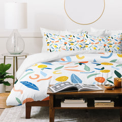 83 Oranges Art Is To Give Life A Shape Duvet Cover