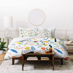 83 Oranges Art Is To Give Life A Shape Duvet Cover