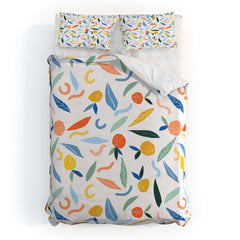 83 Oranges Art Is To Give Life A Shape Duvet Cover