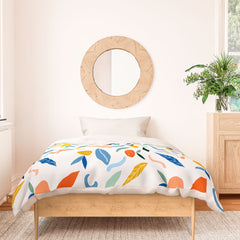 83 Oranges Art Is To Give Life A Shape Duvet Cover