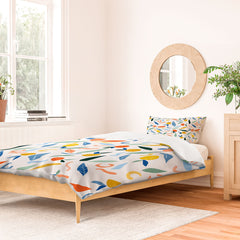 83 Oranges Art Is To Give Life A Shape Duvet Cover