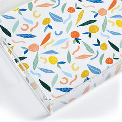 83 Oranges Art Is To Give Life A Shape Acrylic Tray