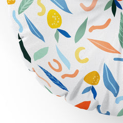 83 Oranges Art Is To Give Life A Shape Floor Pillow Round