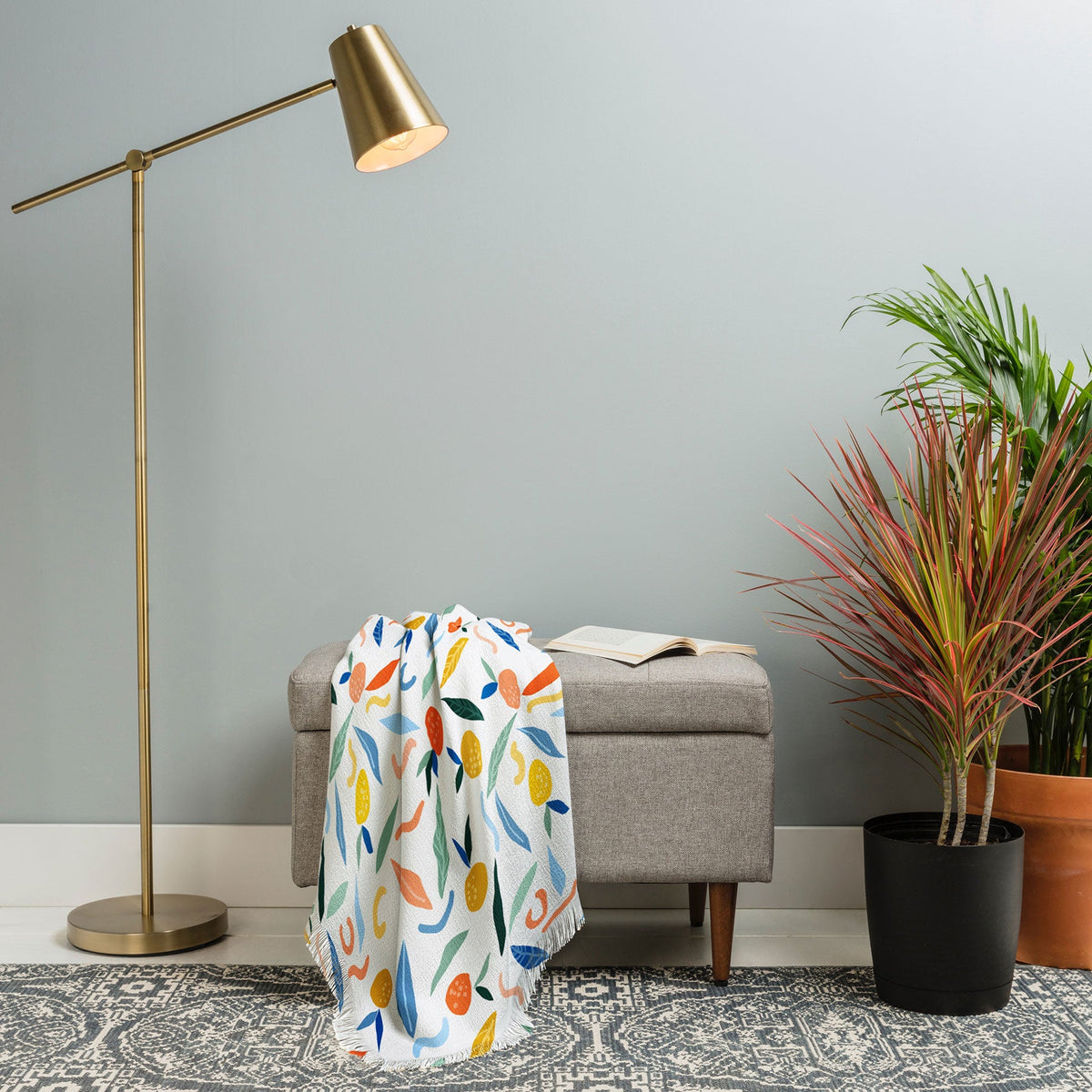 83 Oranges Art Is To Give Life A Shape Throw Blanket
