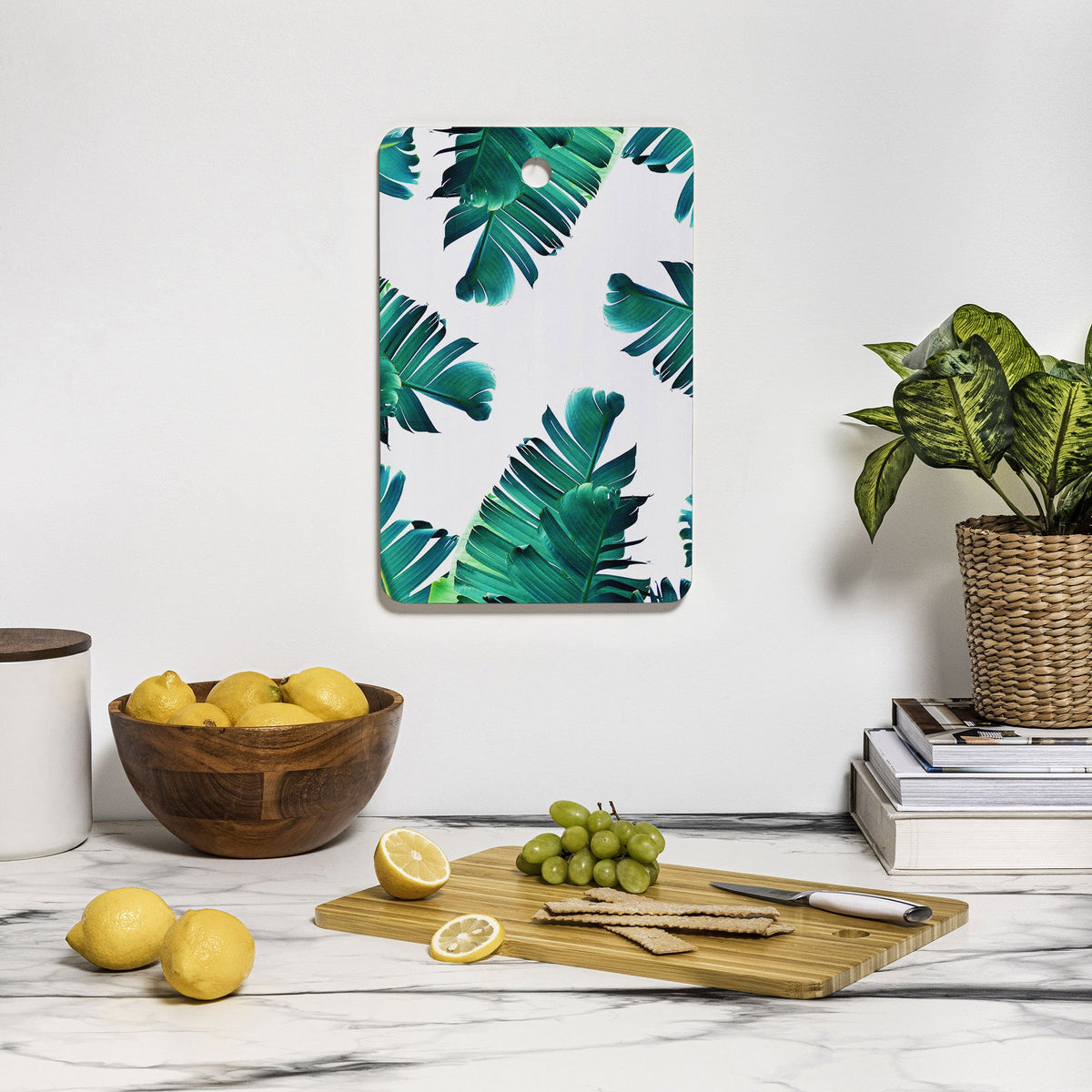 83 Oranges Banana Leaf Crush Cutting Board Rectangle