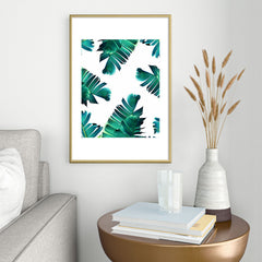 83 Oranges Banana Leaf Crush Metal Framed Art Print