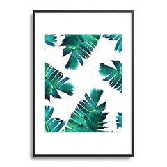 83 Oranges Banana Leaf Crush Metal Framed Art Print