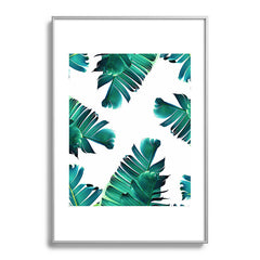 83 Oranges Banana Leaf Crush Metal Framed Art Print