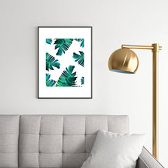 83 Oranges Banana Leaf Crush Metal Framed Art Print
