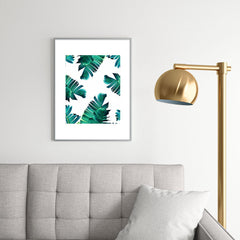 83 Oranges Banana Leaf Crush Metal Framed Art Print