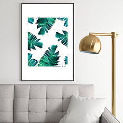 83 Oranges Banana Leaf Crush Metal Framed Art Print