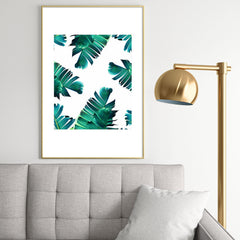 83 Oranges Banana Leaf Crush Metal Framed Art Print