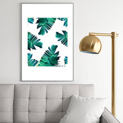 83 Oranges Banana Leaf Crush Metal Framed Art Print
