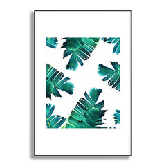 83 Oranges Banana Leaf Crush Metal Framed Art Print
