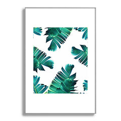83 Oranges Banana Leaf Crush Metal Framed Art Print