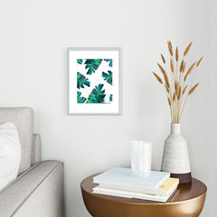 83 Oranges Banana Leaf Crush Metal Framed Art Print