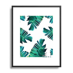 83 Oranges Banana Leaf Crush Metal Framed Art Print