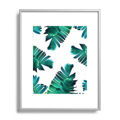 83 Oranges Banana Leaf Crush Metal Framed Art Print