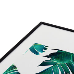83 Oranges Banana Leaf Crush Metal Framed Art Print