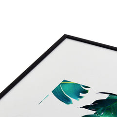 83 Oranges Banana Leaf Crush Metal Framed Art Print