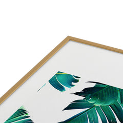 83 Oranges Banana Leaf Crush Metal Framed Art Print